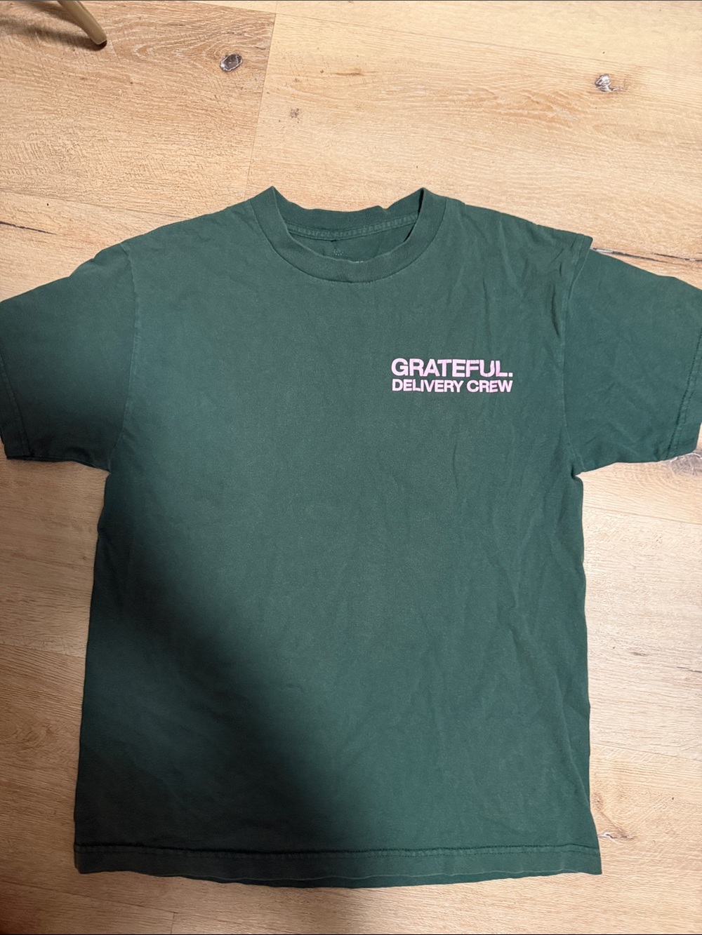 Grateful Delivery Crew Men's Forest Green Logo Tee
